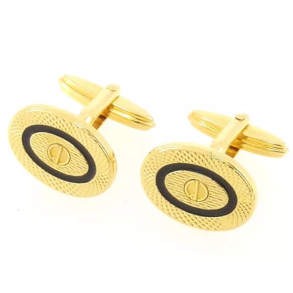 dunhill cuff d mark Gold Hardware Authentic USED - Picture 2 of 9